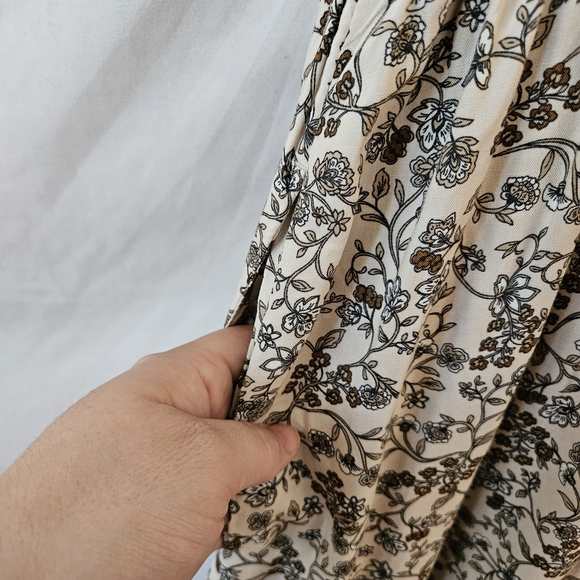 Old Navy Floral Maxi Dress Womens XL NWT Cottagecore Peasant Prairiecore Fall - Picture 9 of 11